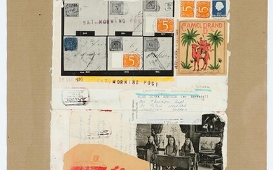 SOLD. Victor IV: Collage. Unsigned. Mixed media on paper. Sheet size 44 x 34 cm. – Bruun Rasmussen Auctioneers of Fine Art
