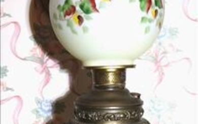 Victorian Brass Banquet Lamp