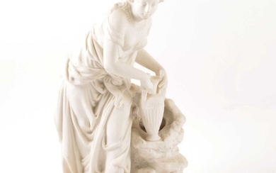 Victorian Parian figure, Rebecca at the well