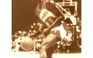 Vintage Atlanta Hawks Basketball Photo Print