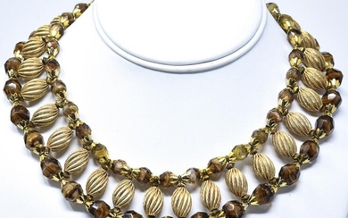 Vintage C 1950 Cleopatra Collar Necklace by Eugene