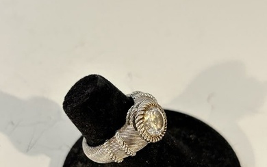 Vintage Sterling Silver Judith Ripka Ring sz 6