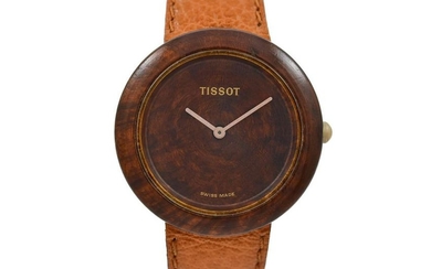 Vintage Tissot Wood Watch W150 Quartz Ladies Watch