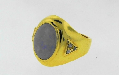 WOW 14k Yellow Gold, Diamond & Lavender Jade Lady Ring!