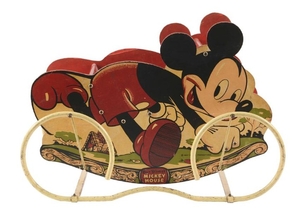 Walt Disney Mickey Mouse Wooden Child's Riding Toy.