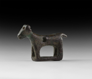 Western Asiatic Goat Statuette 1st millennium BC A bronze...