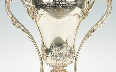 Whiting Art Nouveau Sterling Golf Trophy