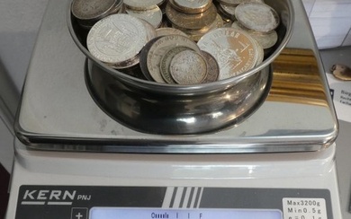 World. Lot of 1 Kilo SILVER coins incl. numismatic coins (No Reserve Price)