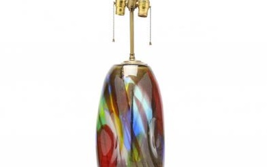 att. Anzolo Fuga, Large Murano Glass Lamp