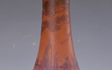 vase probably Nancy, Deveau, around 1920-30, colorless...