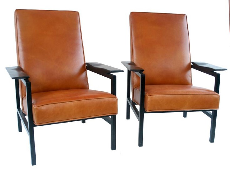 FRENCH MODERNIST ARMCHAIRS GUARICHE MOTTE MORTIER model