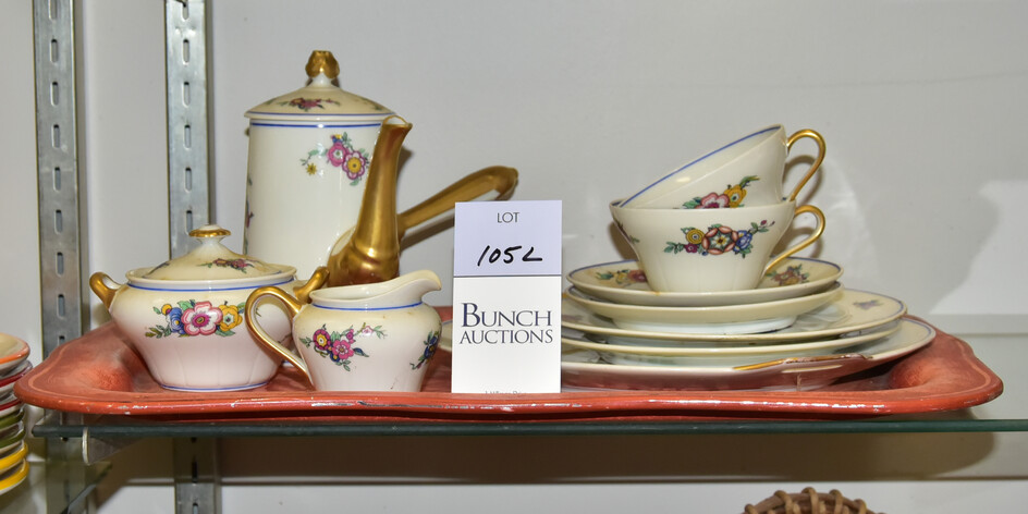 (10) Pc C Ahrenfeldt Limoges Tea Set