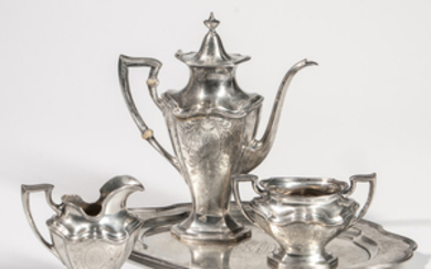 Four-piece Reed & Barton Sterling Silver Coffee Service