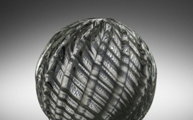 Paolo Venini, Spherical Diamante vase, model 3638 A