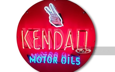 Kendall Motor Oils Neon Tin Sign