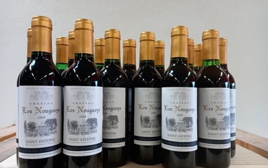 15 demi-bouteilles (375 ml) de Saint Estephe... - Lot 5 - Enchères Maisons-Laffitte