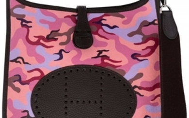 16005: Hermès Customized Pink Camouflage Toile &