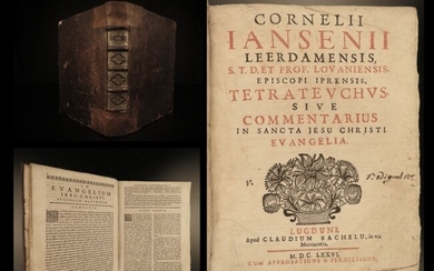 1676 Tetrateuchus BIBLE & Gospel Exegesis Commentary