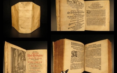 1699 RARE English Parliament & German Bible Sermons