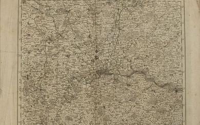 1784 Bowen Map of Greater London -- A New & Correct Map