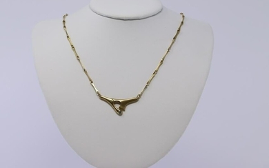 18Kt Hondson's Yellow Gold Diamond Necklace
