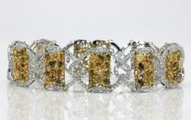 18Kt WG & 15.59ct. Diamond Bracelet