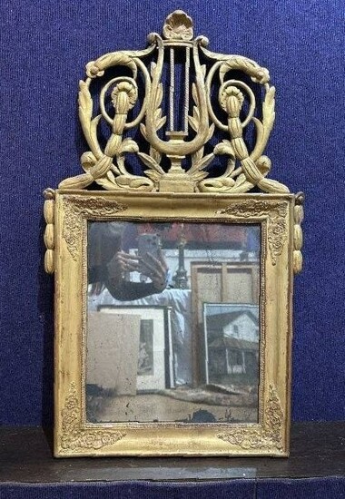 18th century gilt wood mirror