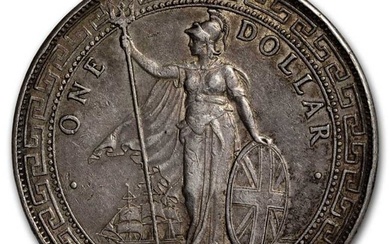 1901-B Great Britain Silver Trade Dollar AU