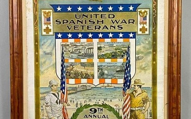 1912 9th Annual United Spanish War Veterans Encampment Poster