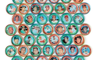 1971 Topps Baseball Player Metal Coin Inserts with Stars
