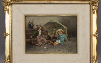 19th C. Continental oil on canvas