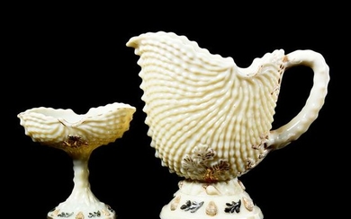 (2) Pieces Custard Glass By Northwood