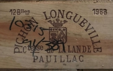 Chateau Pichon Longueville Comtesse de Lalande 1988 Pauillac 12 bottles...