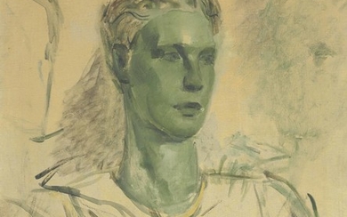 Oliver Messel (1904-1978), Portrait sketch of a young man
