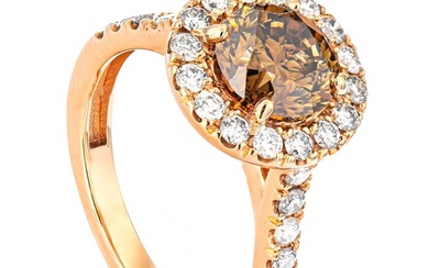 2.78 tcw Diamond Ring - 14 kt. Pink gold - Ring - 2.08 ct Diamond - 0.70 ct Diamonds - No Reserve Price
