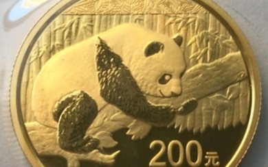 China - 200 Yuan 2016 - Panda - 15g - .999 - Gold