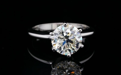 3.00ct VS2-SI1/H-J Diamond & 18K White Gold Ring
