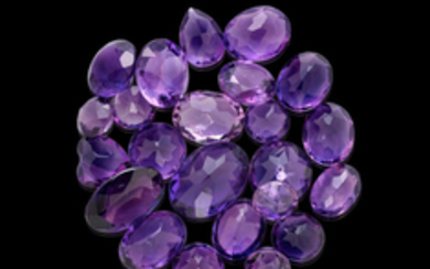 Group of Faceted Amethysts