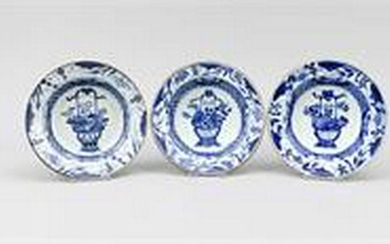 Three small plates, China, pres. 18th century