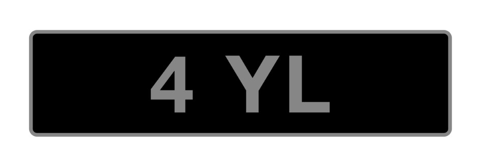 '4 YL' - UK vehicle registration number