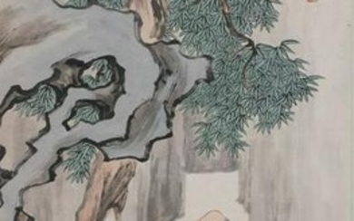 Chinese Painting of a Luohan, Guo Yixun