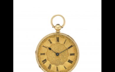 E.W ROBINS LONDON Gent's 18K gold pocket watch Half...