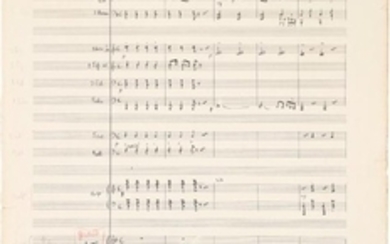 Marcel DELANNOY . Manuscrit musical autographe...