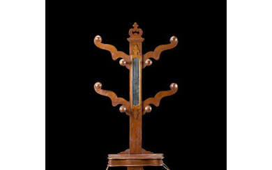 A six-hanger hall stand. Late 19th century (cm 84x200x26) (defects)