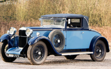1932 Sunbeam 20.9hp Convertible with Dickey, Registration no. MOB 777 Chassis no. 2019L