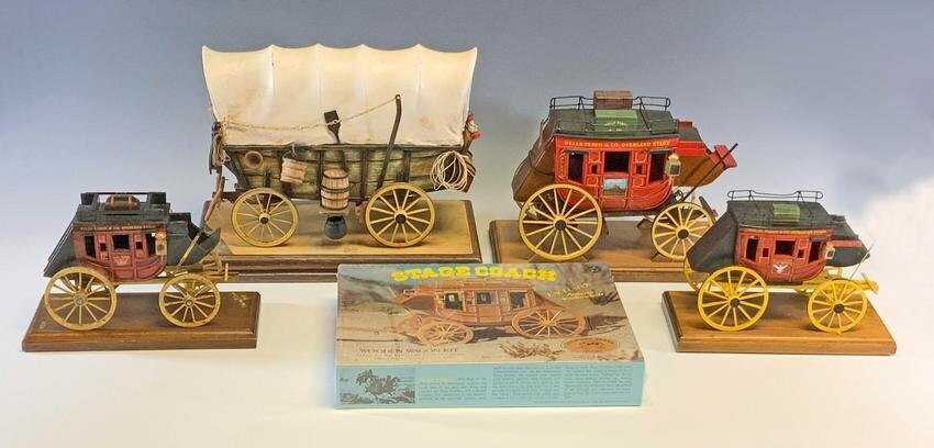 5 Oscar Cortes Stagecoaches and Conestoga Wagon