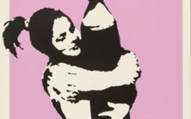 Banksy (b.1974) Bomb Love (Bomb Hugger)
