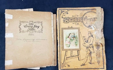 Early 1900s Scrap Book and Scrap File Folder