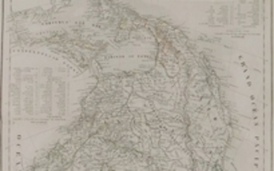 Felix Delamarche map of Americas 1855