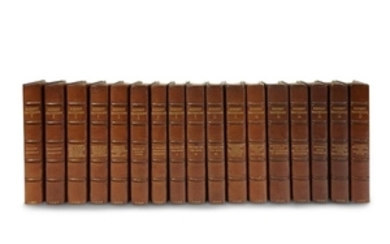 (Fine Bindings) 17 Vols. Browning, Robert. Poetical Works. London:...